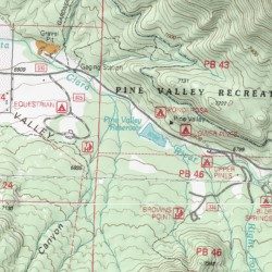 Pine Valley Reservoir, Utah [Grass Valley USGS Topographic ...